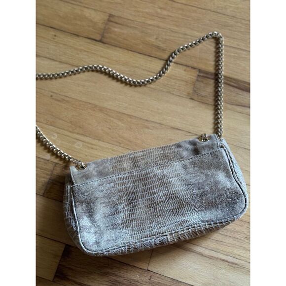 Michael Kors Python Hamilton Snakeskin Embossed Leather Bag crossbody - Picture 5 of 8